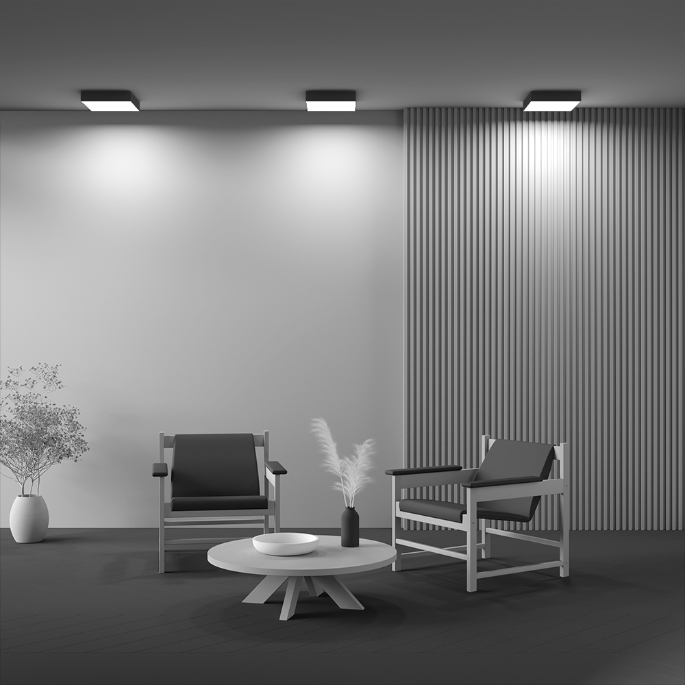 Потолочный светодиодный светильник Maytoni Zon C032CL-36W4K-SQ-B