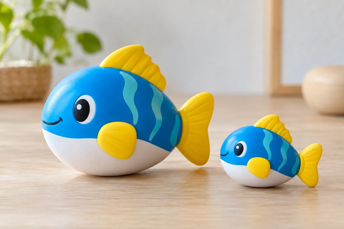 Игры «большой и маленький» с водными фигурками