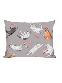Постельное белье "Kitties" 1,5-сп   наволочка 50х70 1шт Простынь  150х215 см  Пододеяльник 145х215 см  Сказка сатин