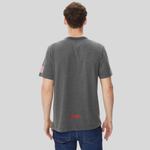 Футболка Alpha Industries Nasa Worm Logo Tee Dark Charcoal Heather (Серая)