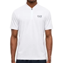 Мужское теннисное поло EA7 Man Jersey - white