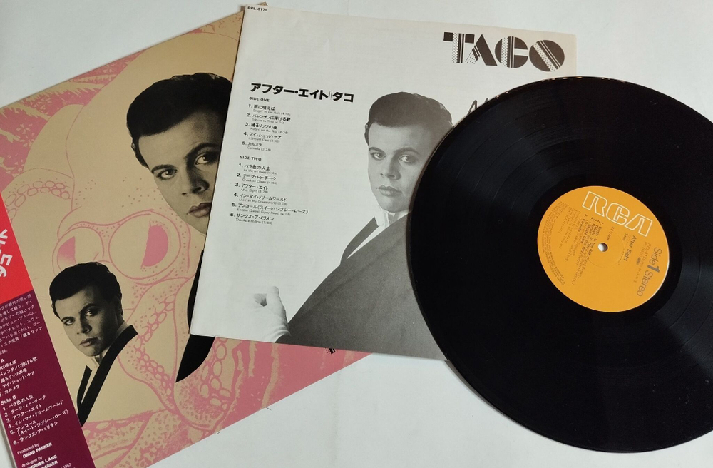Винтажная виниловая пластинка LP Taco After Eight (Japan 1983) (Obi) EX