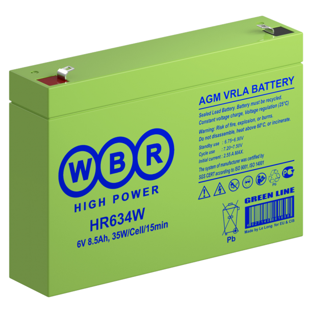 Аккумулятор WBR HR1270W ( 20Ач / 12В ) AGM