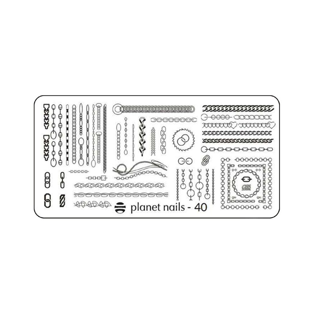 **Пластина для стемпинга №40 Planet Nails
