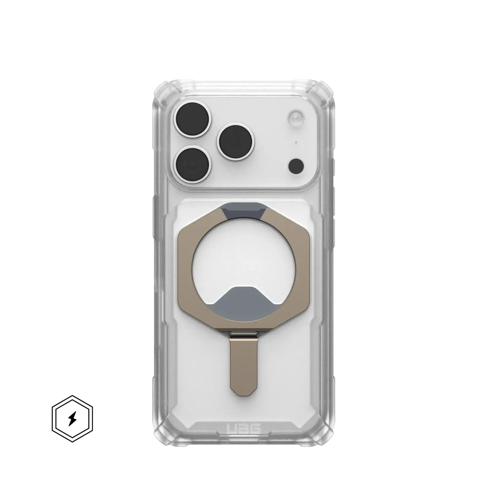 UAG Plasma XTE with MagSafe Series Case for Apple iPhone 17 Pro Clear/Titanium (Прозрачный)