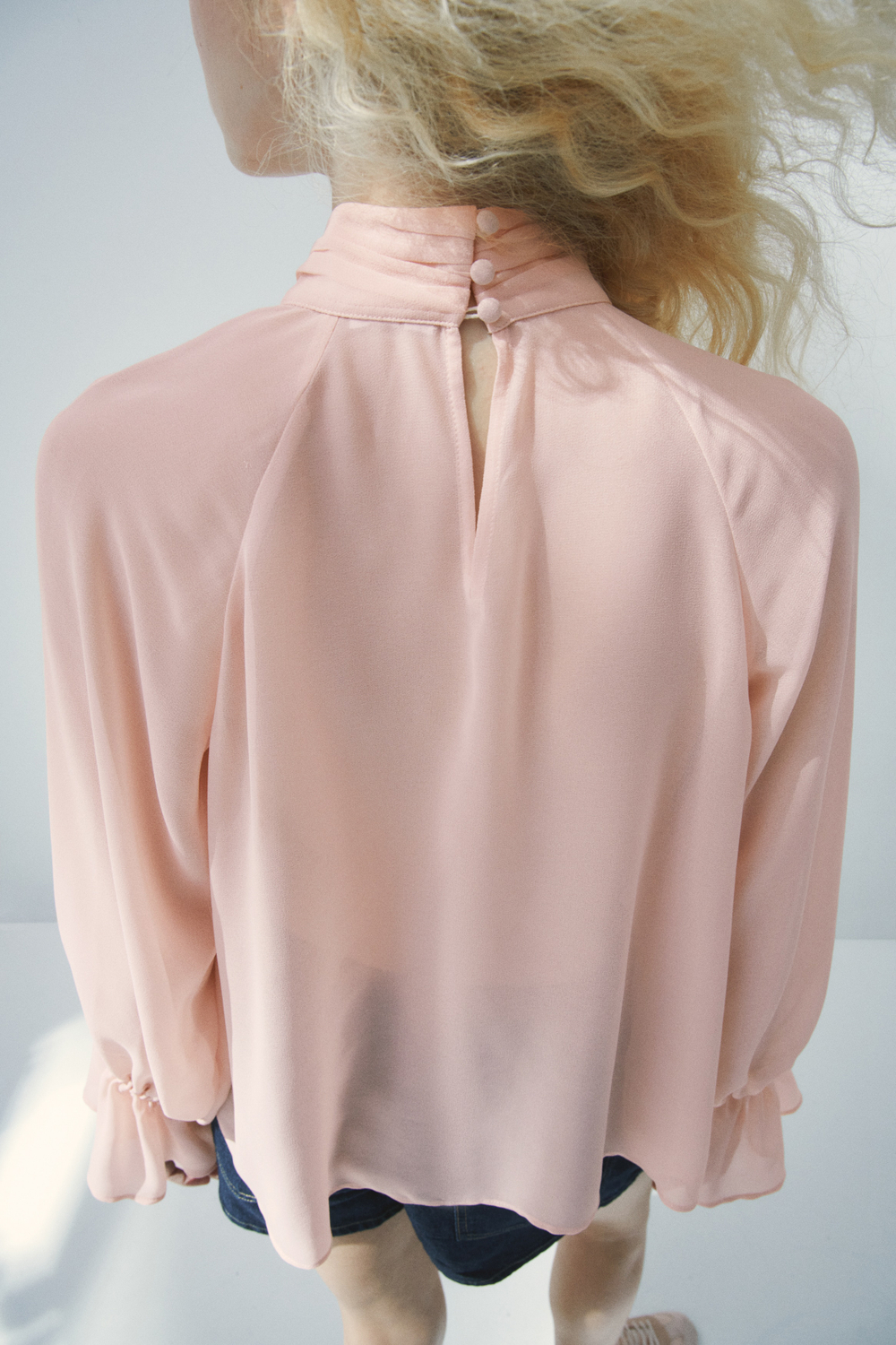 Блузка с воланами и пелериной - H&M
