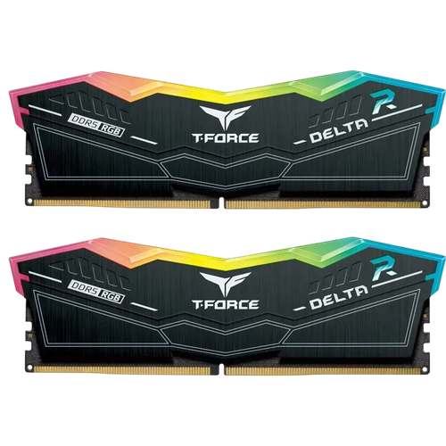 Оперативная память DDR5 32Gb 6400 МГц Team Group T-FORCE DELTA RGB Black