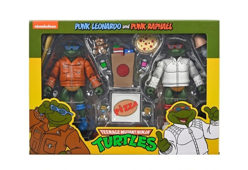 Фигурка NECA TMNT Cartoon Series Punk Leonardo & Punk Raphael Exclusive 2-Pack