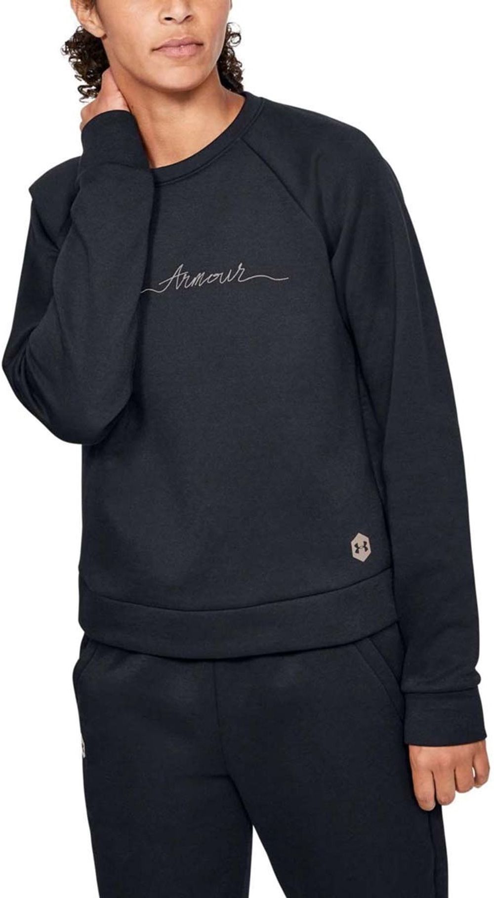Джемпер RECOVERY FLEECE SCRIPT CREW-BLK,LG