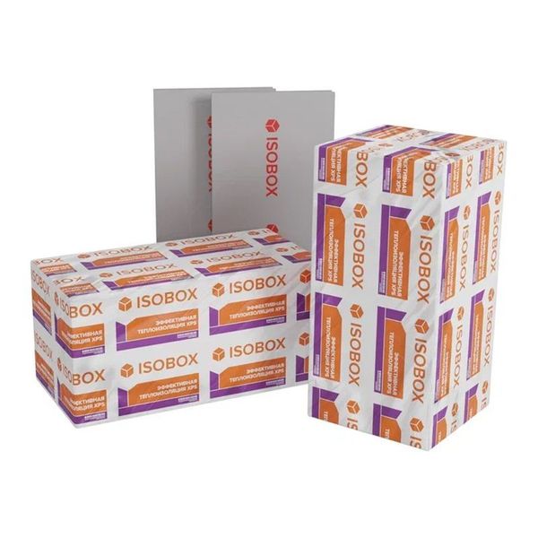 Экструзионный пенополистирол 100 (XPS Изобокс) 1200х600х20 мм 14,4м2/0,288м3