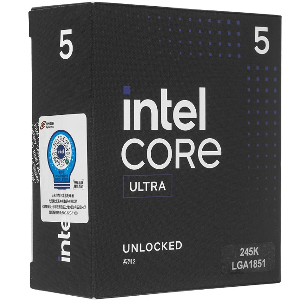 Процессор Intel Core Ultra 5 245K, Arrow Lake-S, LGA1851, 14C/14T, 4.2-5.2GHz, L3 24M, 125W, BOX (BXC80768245K)