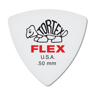Медиаторы, 6шт, 0,50мм, треугольные, Dunlop 456P.50 Tortex Flex