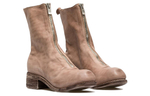 GUIDI Leather Ankle Boots Women"s Milk Tea