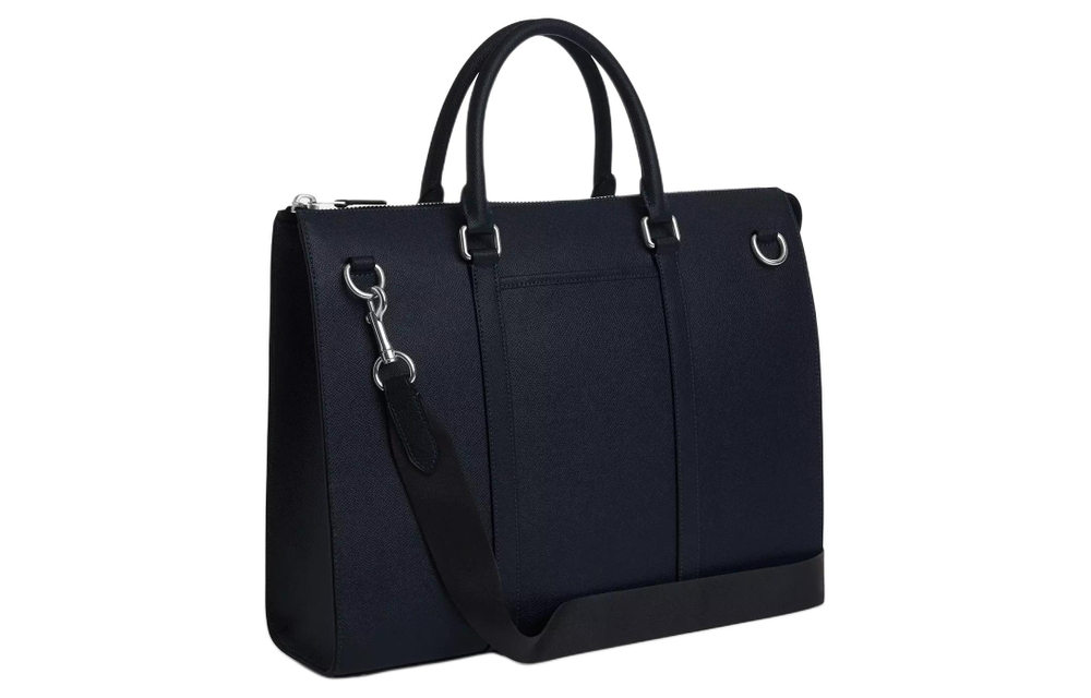 COACH Graham Cross Grain Leather Tote Bag, Shopping Bag, Handbag, Shoulder Bag, Crossbody Bag, Briefcase Large Men"s