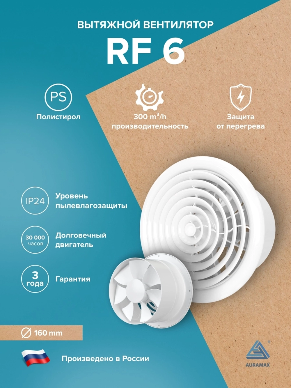 Вентилятор накладной RF D160 AURAMAX