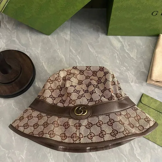 Панама GUCCI GG canvas bucket hat