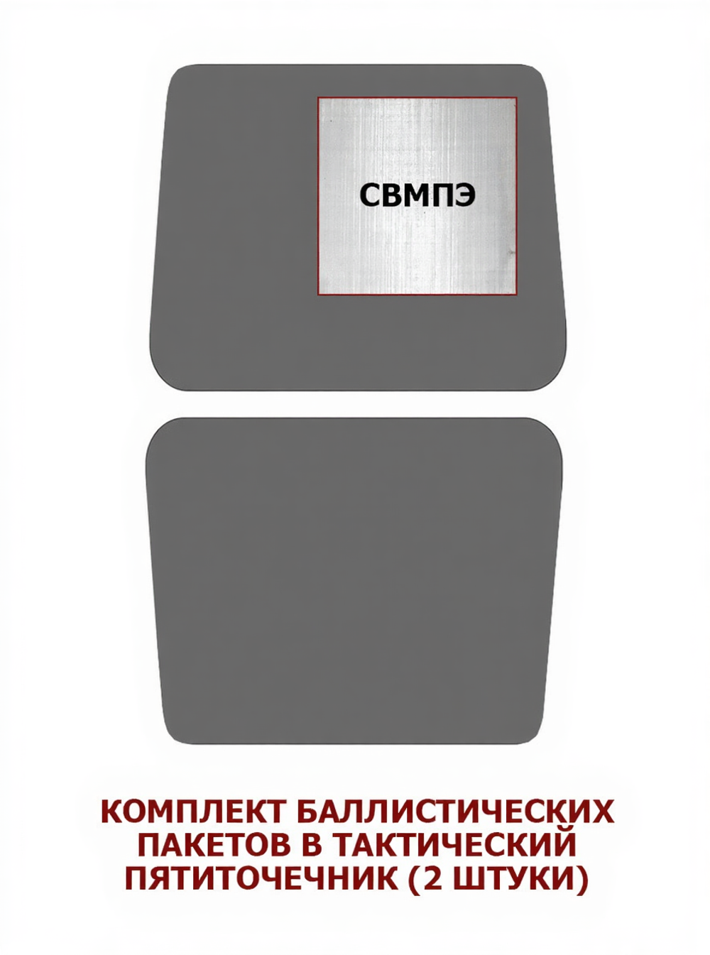 Баллистический пакет для пятиточечника, MIMICRYA, СВМПЭ 24 слоя, Бр2