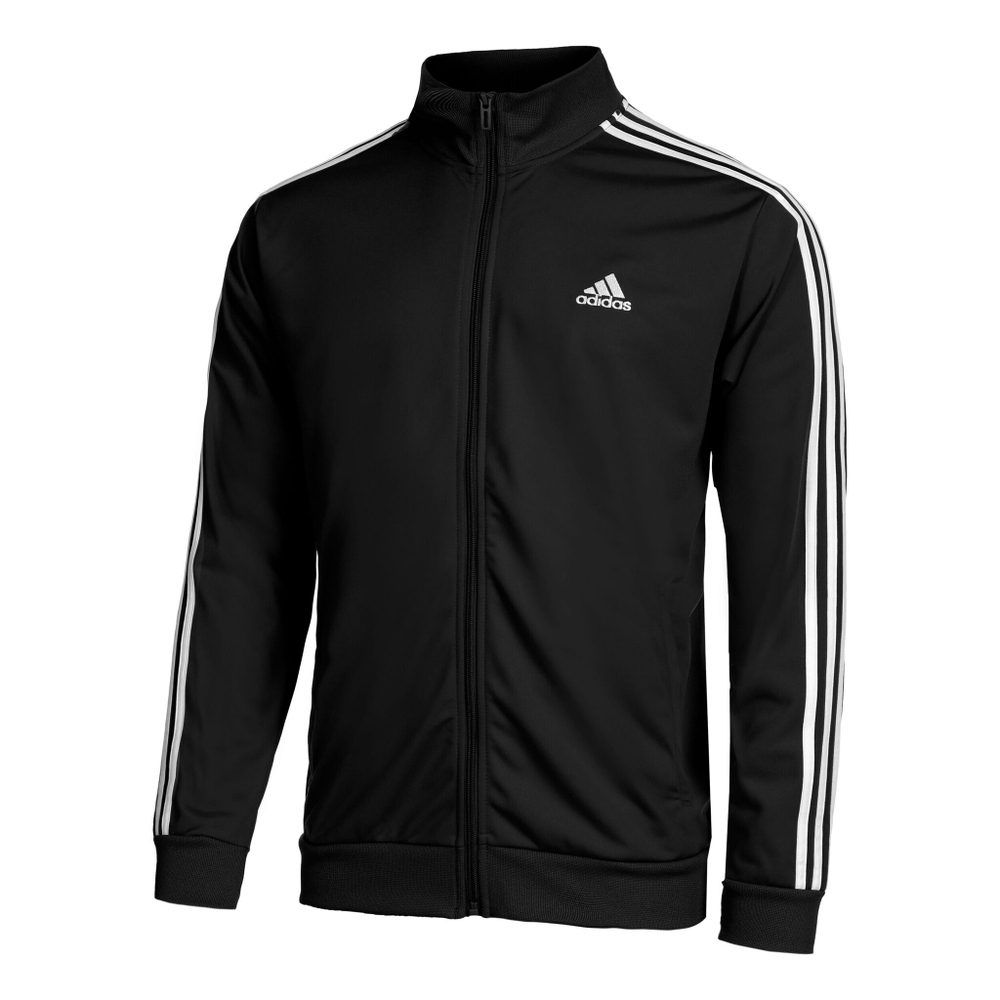 Мужские теннисные Костюмы adidas Sportswear Basic 3-Stripes Tricot Tracksuit Men - Black, White