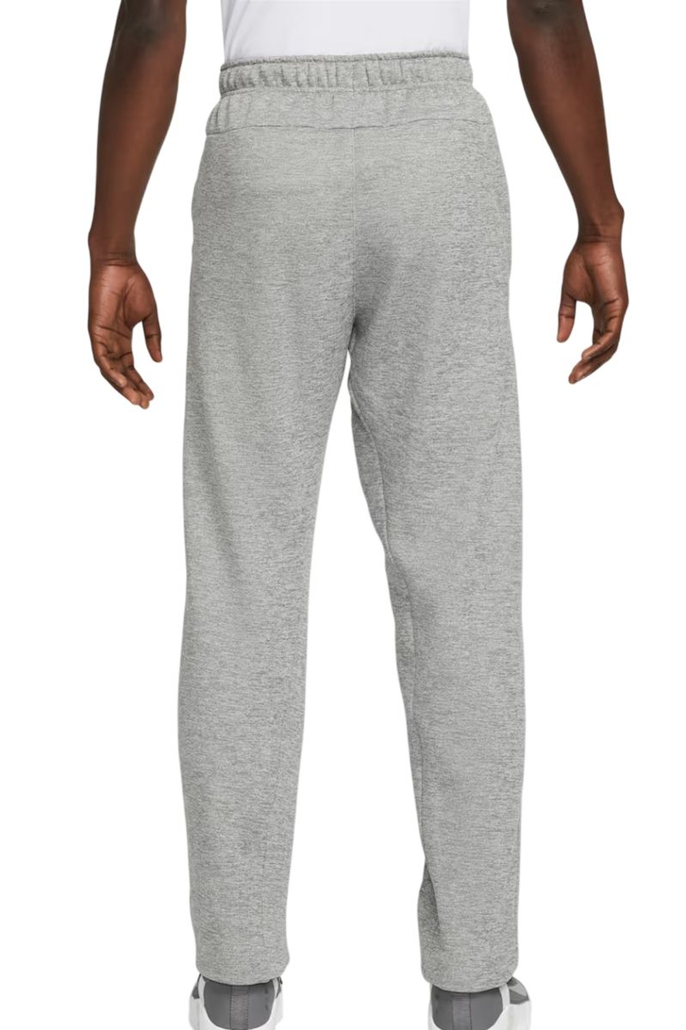 Теннисные брюки Nike Therma-FIT Open Hem Fitness - dark grey heather/particle grey/black