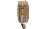 Balenciaga BB MONOGRAM SIGNATURE Coated Canvas Handbag Clutch Men"s Beige