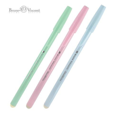 Ручка "OneWrite Zefir" шариковая 1.0 мм, синяя (3 цвета) (BrunoVisconti)