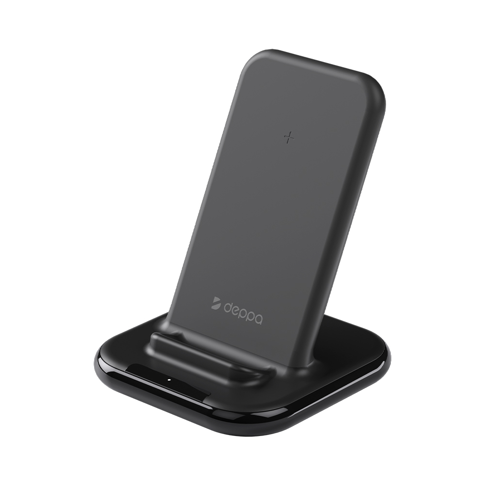 Беспроводное зарядное устройство QI Fast Charge 15W, черный, Deppa