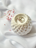 Кольцо несмыкаемое с двумя нежно-розовыми кристаллами Swarovski, Турция