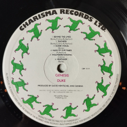 Винтажная виниловая пластинка LP Genesis Duke (UK 1980) Behind The Lines
