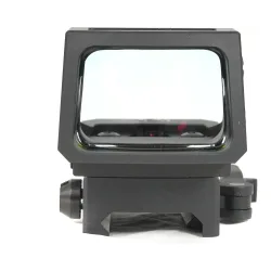 Коллиматорный прицел ARKON Sturm 1x32 / Аркон Штурм 1 на 32 - вид сзади, линза и подсвеченная прицельная точка