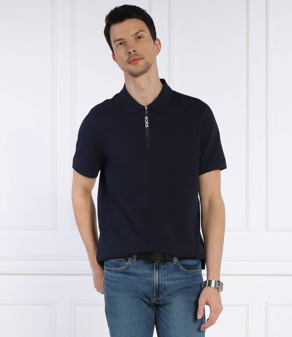 Поло SS ZIP LOGO Michael Kors - темно-синий(CS350DD2ZY)