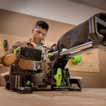 Торцовочная пила акк. Greenworks GD24MS216, 24V, б/щ, 4800 об/мин, 216x30мм,рез 65х310мм,с 1хАКБ 4Ач и быстрым ЗУ (1501707UB)