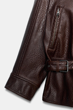 КУРТКА-БАЙКЕР ИЗ ИИСКУССТВЕННОЙ КОЖИ — ZW COLLECTION — ZARA