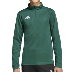 Детская теннисная толстовка Adidas Kids Entrada 26 Training Top - dark green/white