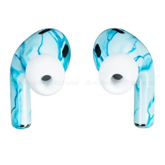 Apple AirPods Pro 2 USB-C Light Blue Marble Gloss