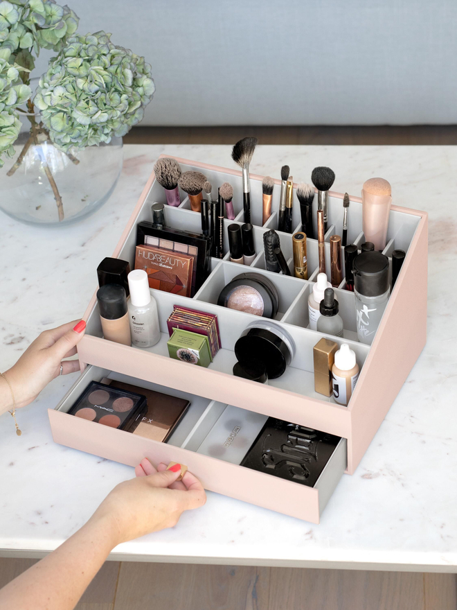 Stackers Органайзер для косметики Makeup Organiser Large (Supersize) - Blush & Gold
