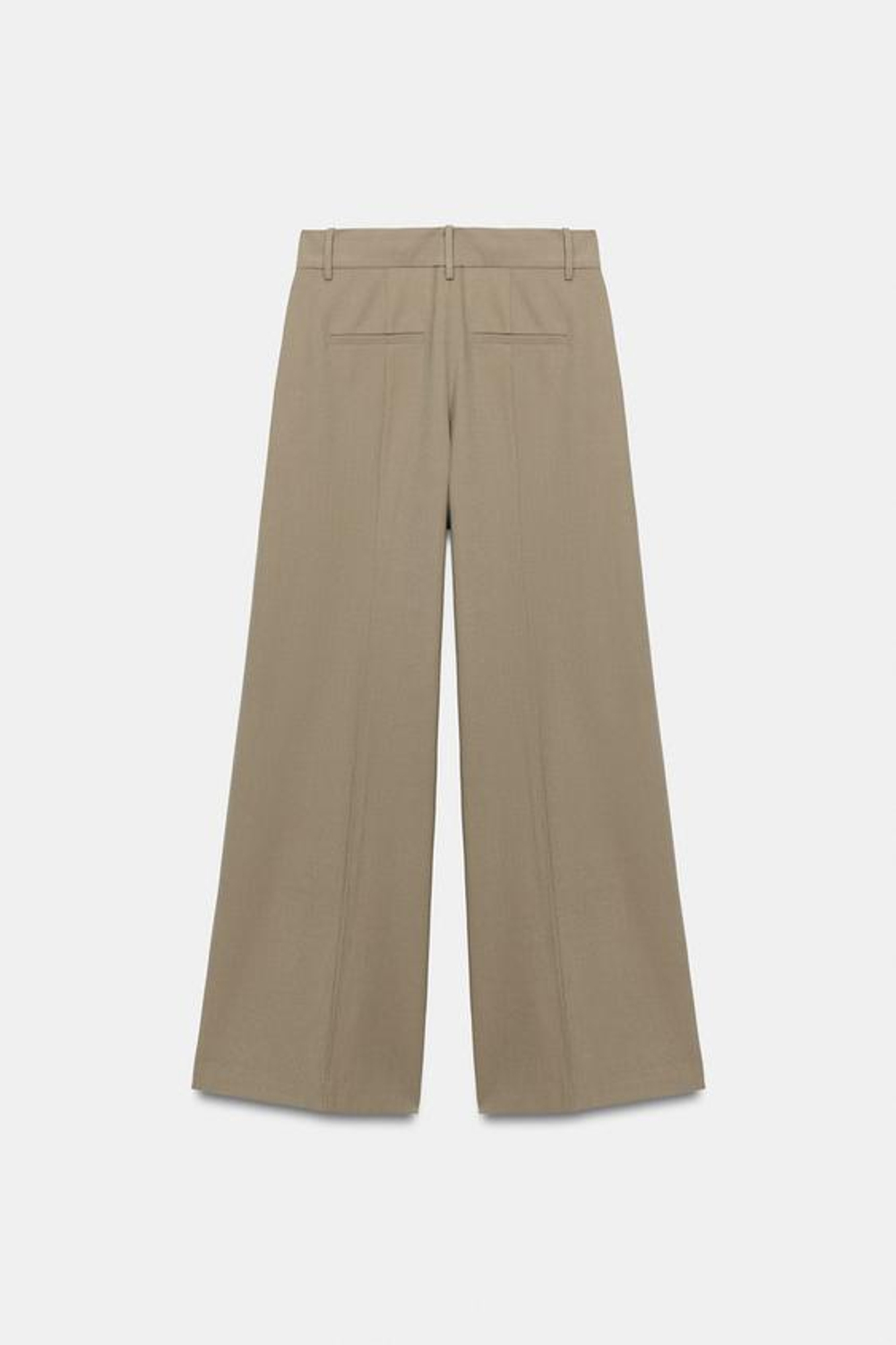 ZARA ШИРОКИЕ БРЮКИ — ZW COLLECTION, СЕРО-КОРИЧНЕВЫЙ
