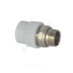 Муфта PP-R комбинированная разъемная белая Дн 25х3/4" НР для радиатора VALFEX 10159025