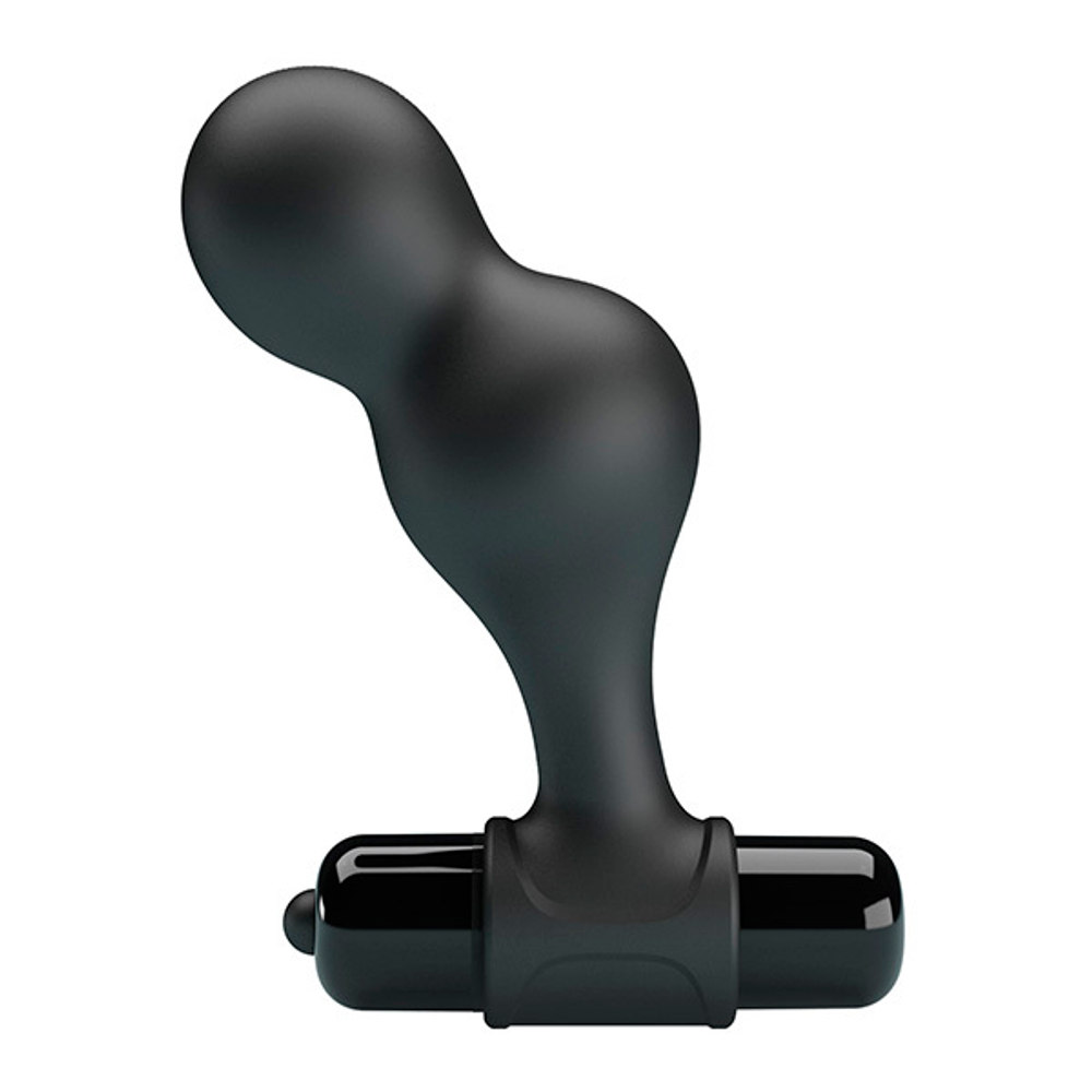 Черная анальная вибропробка 10см Mr.Play Silicone Vibrating Anal Plug BI-040133-MR