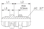 Соединение PD JIC 1.5/16