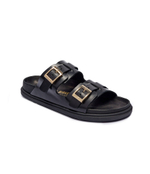 Шлепанцы кожаные st barths Birkenstock - черный(1025245)