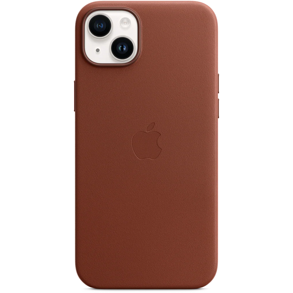 Кожаный чехол с поддержкой MagSafe Apple Leather Case для iPhone 14 Plus, Umber (Умбра)