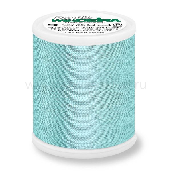 Нитки вышивальные вискоза Madeira Rayon №40, 1000 м, цв. 1045, 9841, 5 катушек