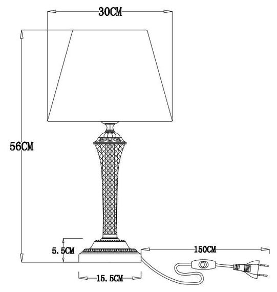 Настольная лампа Arte Lamp Gracie A7301LT-1PB