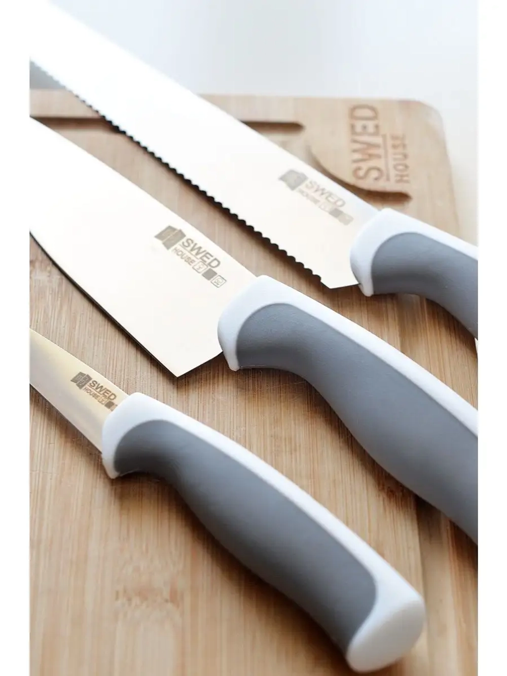 Набор ножей KNIVSET, в наборе 3 ножа (35 см, 28 см, 20 см)