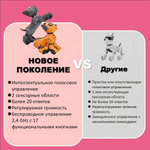 Интерактивная Робот Собака Акробат Дружок BG1536 V2 , управление голосом , цвет розовый ,(русская озвучка), обновленная модель bg1533