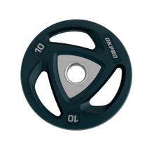 Диск олимпийский полиуретановый 10 кг OKPRO серый лого