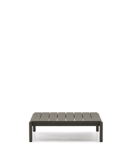 Журнальный столик Sorells из зеленого алюминия 89 x 91 см