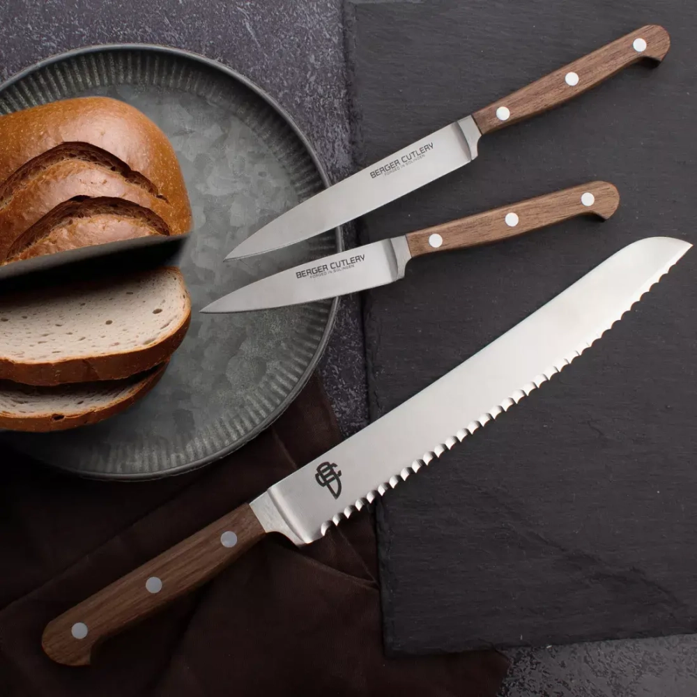Нож для чистки и нарезки 9см Berger Cutlery Classic Walnut