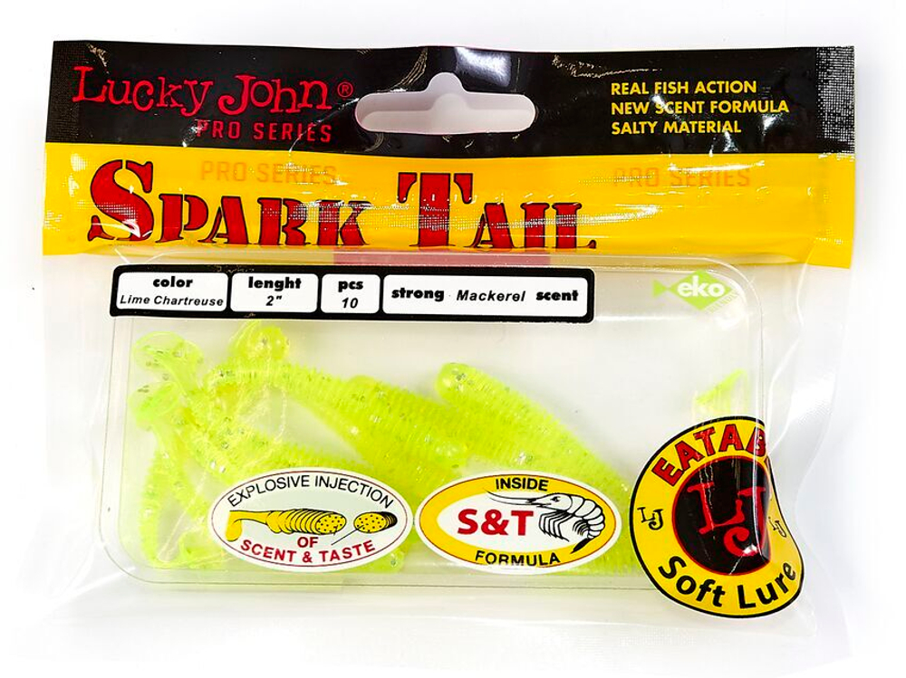Виброхвосты съедобные LJ Pro Series Spark Tail 2,0in (5 см), цв. 071, 10 шт.