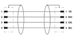 1038749 - NBC-M12MSD/ 5,0-93C/M12MSD - Сетевой кабель